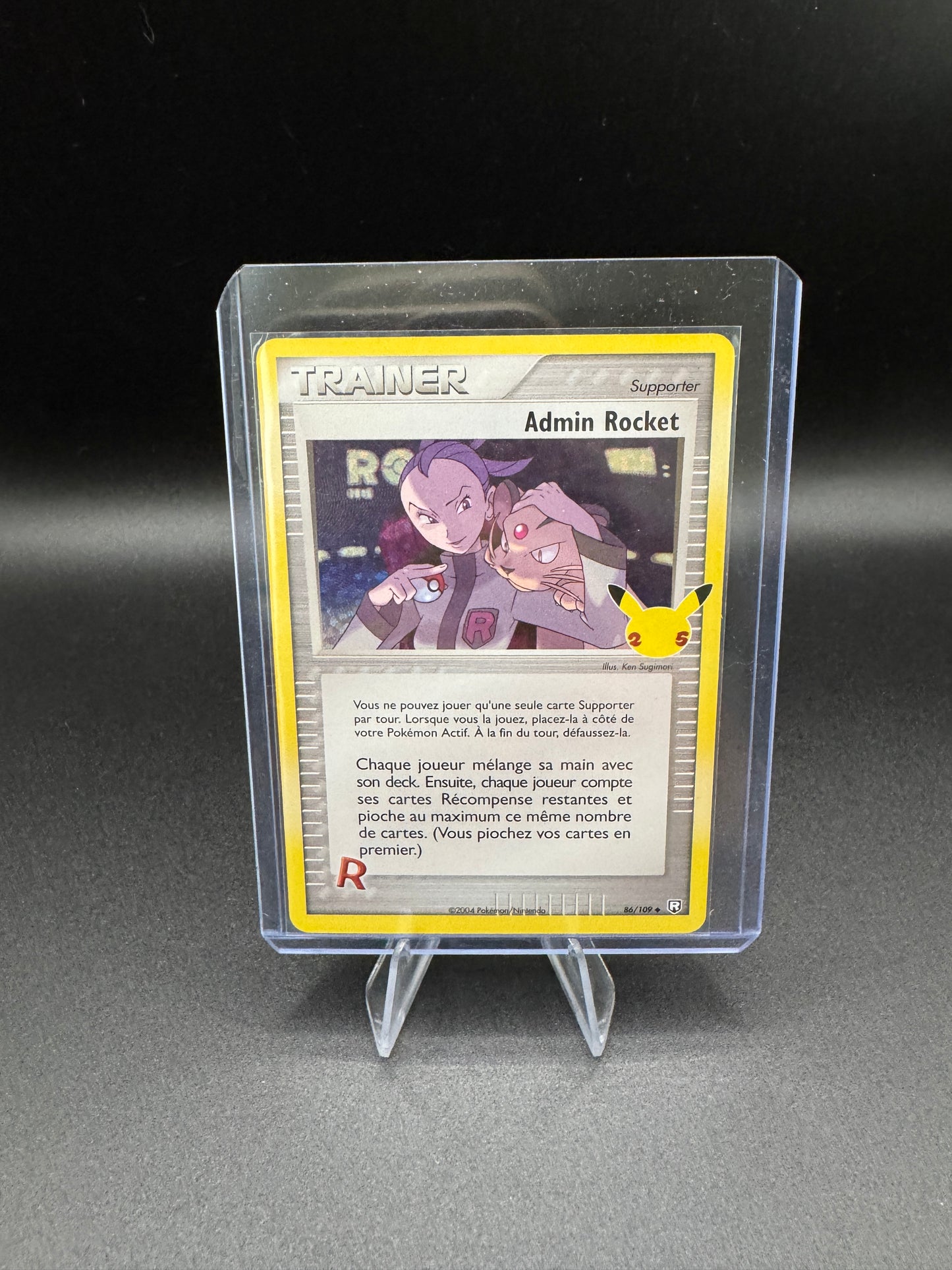 Carte Trainer Admin Rocket - 86/109 - Célébration 25 ans - FR
