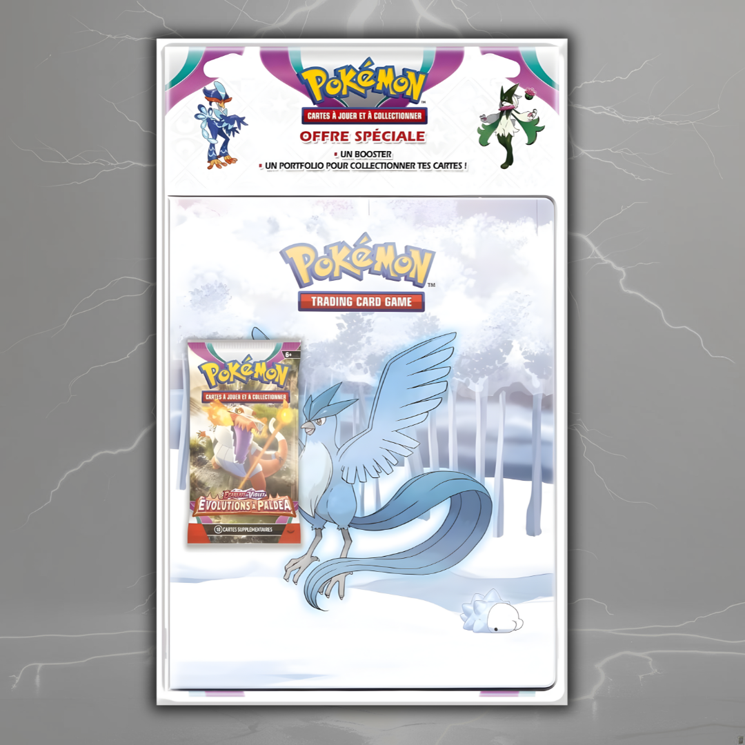 Classeur Pokemon 180 cases + 1 Booster Evolution à Paldéa EV2 - FR