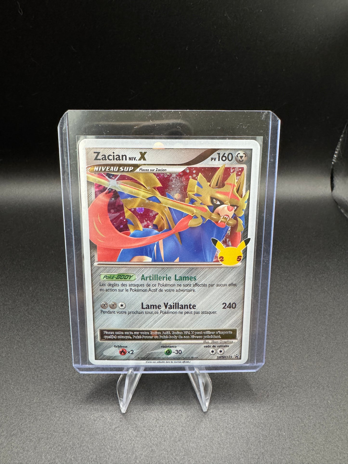 Carte Zacian - SWSSH135 PROMO - Célébration 25 ans - FR